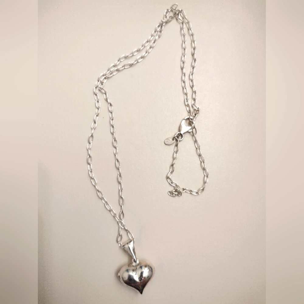 925 Silver Hollow Locket Necklace